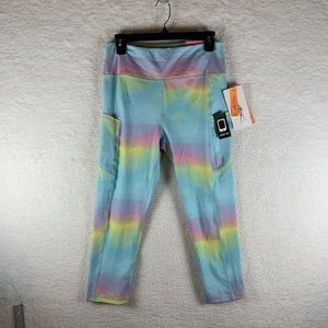 X by Gottex Legging Womens Large Rainbow Slimming Stretch Pockets Pull On‎ 6911